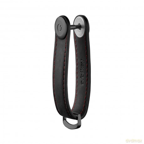 Orbitkey - Crazy Horse Leather Key Organiser - Obsidian Red