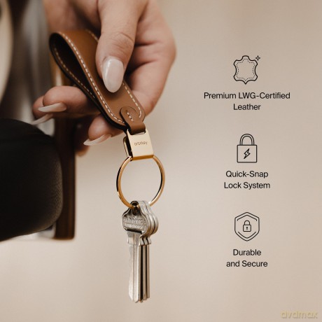 Orbitkey - Loop Keychain - Orange