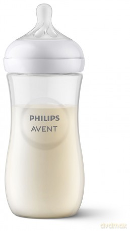 Philips Avent - Baby Bottle, 1 Bottle, 11oz/330ml, fast Flow Nipple, 6m+
