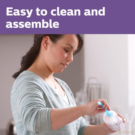 Philips Avent - Baby Bottle, 1 Bottle, 11oz/330ml, fast Flow Nipple, 6m+