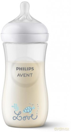 Philips Avent - Baby Bottle, 1 Bottle, 11oz/330ml, fast Flow Nipple, 6m+