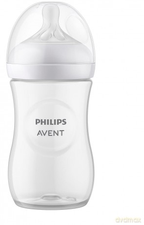 Philips Avent - Baby Bottle, 1 Bottle, 9oz/260ml, medium Flow Nipple, 3-6m