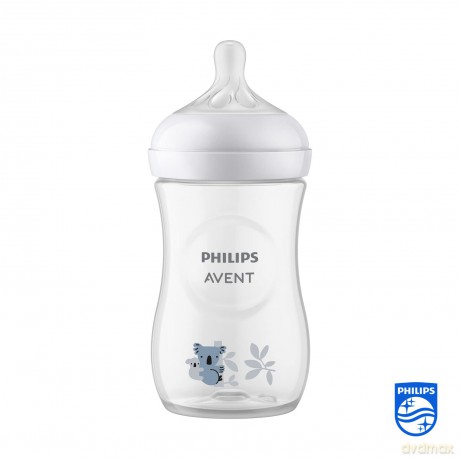 Philips Avent - Baby Bottle, 1 Bottle, 9oz/260ml, medium Flow Nipple, 3-6m