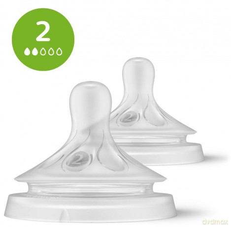 Philips Avent - Natural Response Nipple 2 pieces Slow Flow