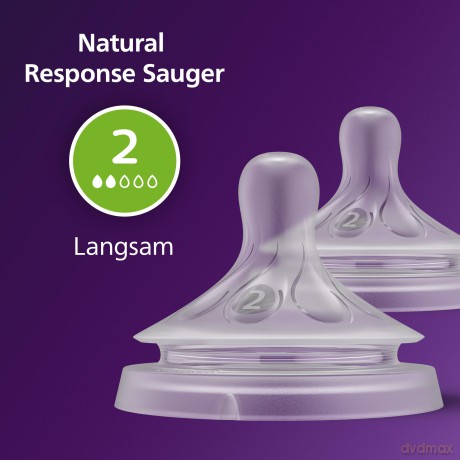 Philips Avent - Natural Response Nipple 2 pieces Slow Flow