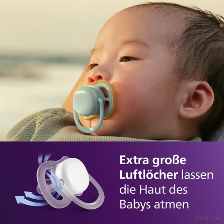 Philips Avent - Ultra air soother, 0-6m, Light green/light blue