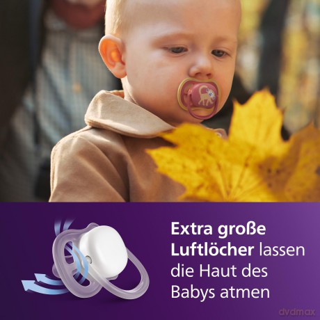 Philips Avent - Ultra air soother, 18m+, red/purple