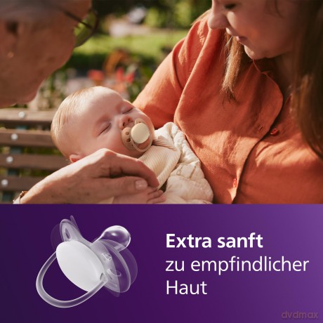 Philips Avent - Ultra soft soother, 0-6m, Yellow/Orange