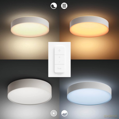 Philips Hue - Enrave Ceiling Lamp Large - 42,5 cm - White Ambiance