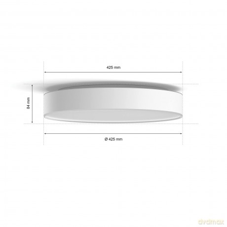Philips Hue - Enrave Ceiling Lamp Large - 42,5 cm - White Ambiance