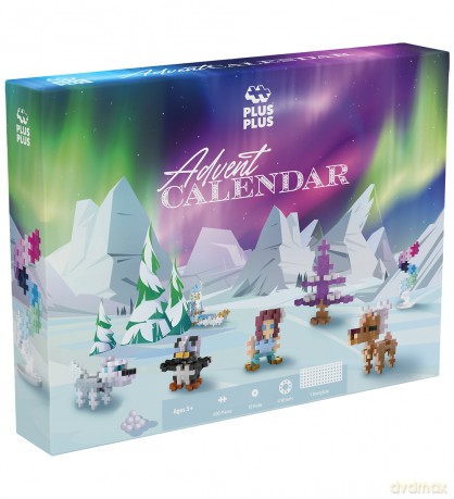 Plus-Plus - Advent Calendar: Santa's Northern Lights Adventure (4337)