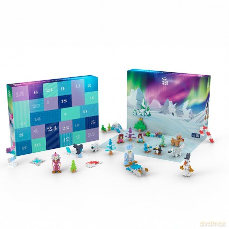 Plus-Plus - Advent Calendar: Santa's Northern Lights Adventure (4337)