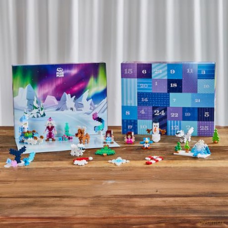 Plus-Plus - Advent Calendar: Santa's Northern Lights Adventure (4337)