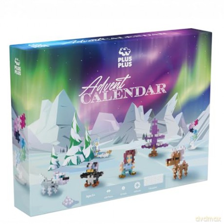 Plus-Plus - Advent Calendar: Santa's Northern Lights Adventure (4337)