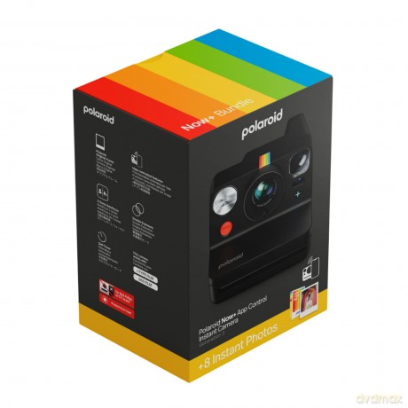 Polaroid - Now+ Gen 3 Black - bundle with Color Film (8 photos)