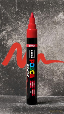 Posca - Brush PC-5BR - Red (401506-40)