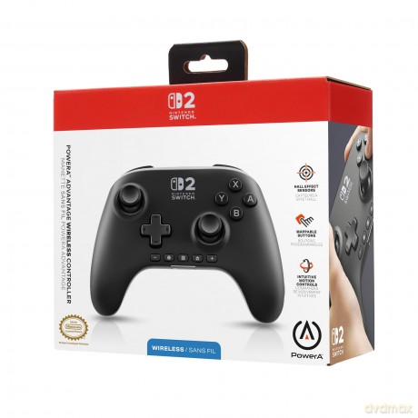 PowerA - Advantage Wireless Controller - Black - Officially Licensed