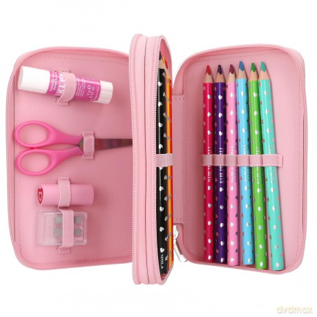 Princess Mimi - Double Pencil Case ROBBY - pink
