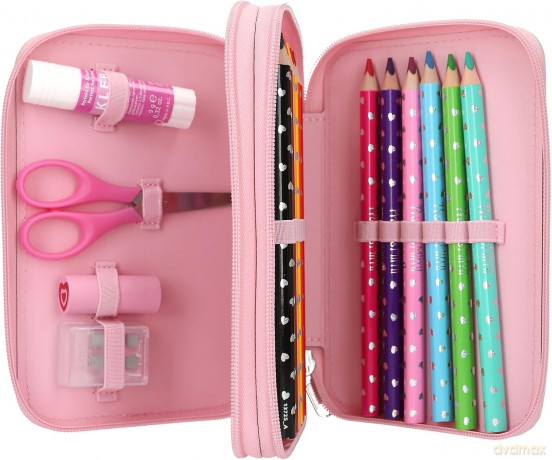 Princess Mimi - Double Pencil Case ROBBY - pink