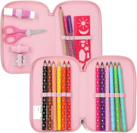 Princess Mimi - Double Pencil Case ROBBY - pink