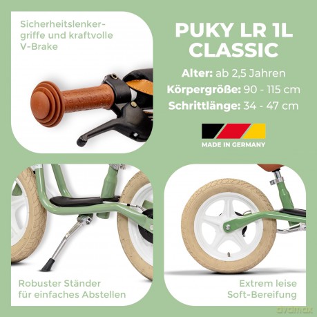 PUKY - Balance Bike LR 1L Retro Green (3100)