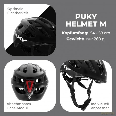 PUKY - HELMET M - Black (9607)