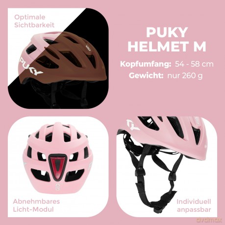 Kask dziecięcy PUKY - HELMET M - Pink (9611)