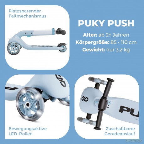 PUKY - Scooter PUSH Grey (5201)