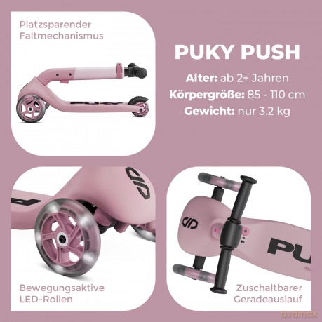 PUKY - Scooter PUSH Raspberry (5202)