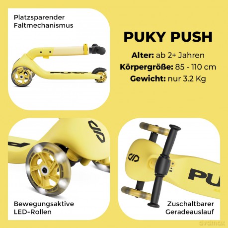 Puky - Scooter Push Yellow (5203)