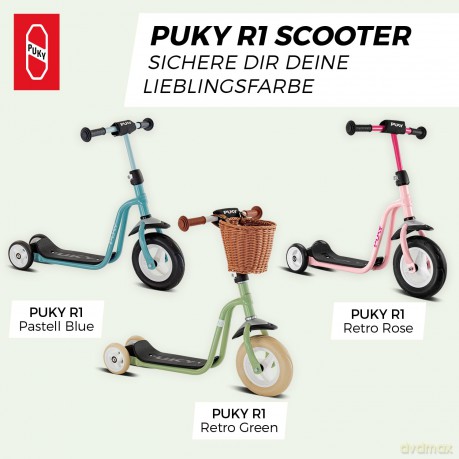 Hulajnoga PUKY - Scooter R1 Retro Green (5098)