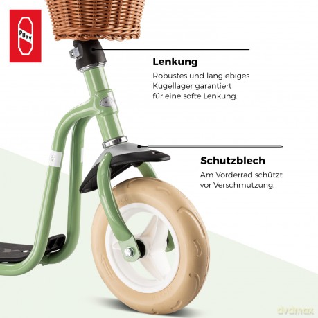 Hulajnoga PUKY - Scooter R1 Retro Green (5098)