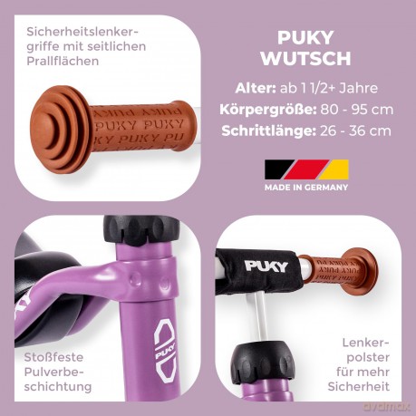 Puky - WUTSCH perky purple with handlebar pad (3045)