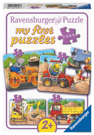 RAVENSBURGER Construction Site Animals - 2/4/6/8p (10105717)