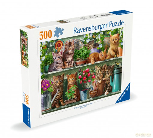 RAVENSBURGER Puzzle Cats On The Shelf 500p (12000205)