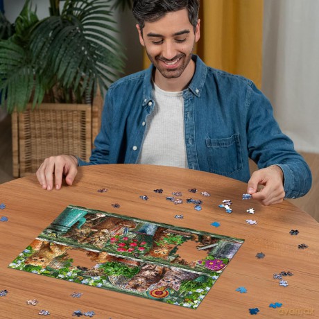 RAVENSBURGER Puzzle Cats On The Shelf 500p (12000205)