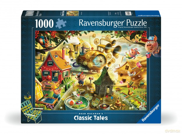 RAVENSBURGER Puzzle Look Out Little Pigs 1000p (12001004)
