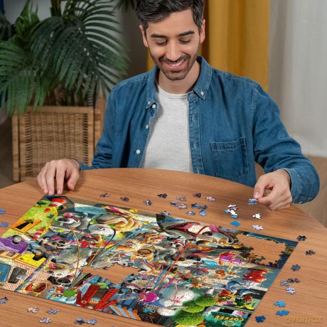 RAVENSBURGER Puzzle The Dog Walker 1000p (12000876)