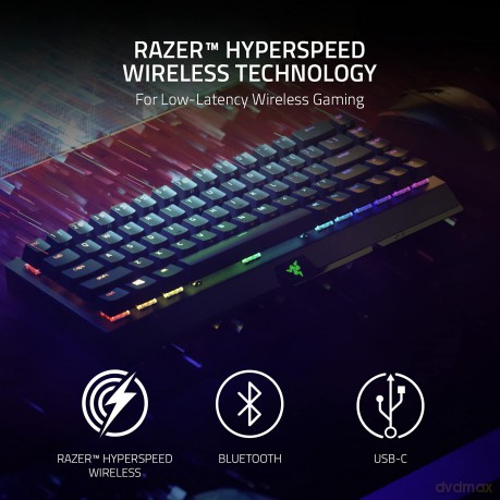 Razer - Blackwidow V3 Mini Hyperspeed - 65% - Yellow - Nordic