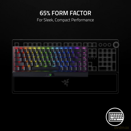 Razer - Blackwidow V3 Mini Hyperspeed - 65% - Yellow - Nordic