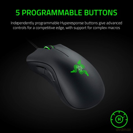 Razer - Deathadder Essential Gaming Mouse - Black