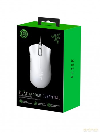 Razer - Deathadder Essential Gaming Mouse - White
