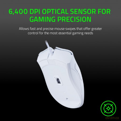 Razer - Deathadder Essential Gaming Mouse - White