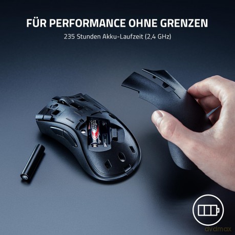 Razer - Deathadder V2 X Hyperspeed Gaming Mouse - Black