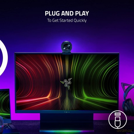 Razer - Kiyo X - Webcam - Black