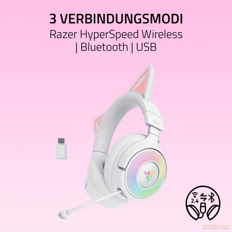 Razer - Kraken Kitty V3 Pro - White