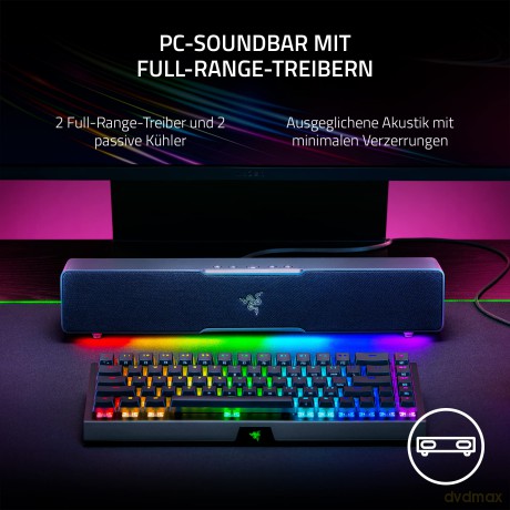 Razer - LEVIATHAN V2 X - Compact PC Gaming Soundbar