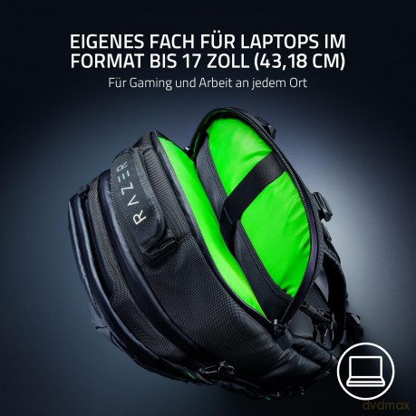 Razer Rogue 17 Backpack V3 - Large Gaming Laptop Backpack - Water-Resistant