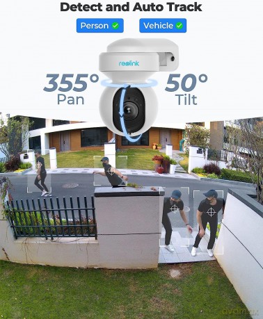 Reolink - E1 Outdoor (E540) Smart PTZ Wi-Fi Camera - White