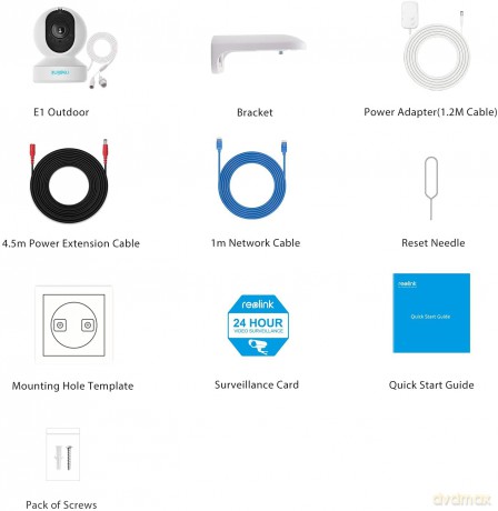 Reolink - E1 Outdoor (E540) Smart PTZ Wi-Fi Camera - White